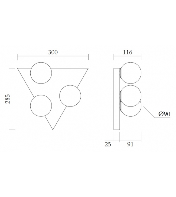 Shapes With Small Globes Atelier Areti Wall Lamp