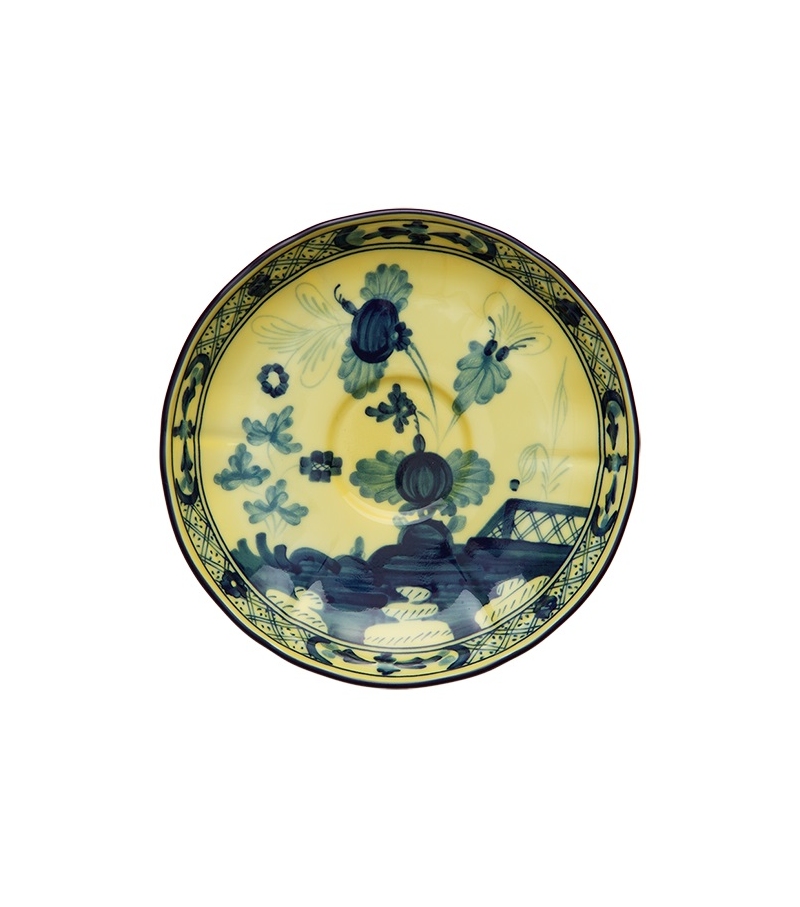 Piatto Tè Oriente Italiano Citrino Ginori 1735