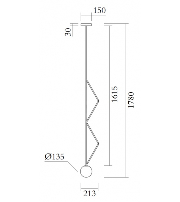 Side Triangle Atelier Areti Lámpara de Suspensión
