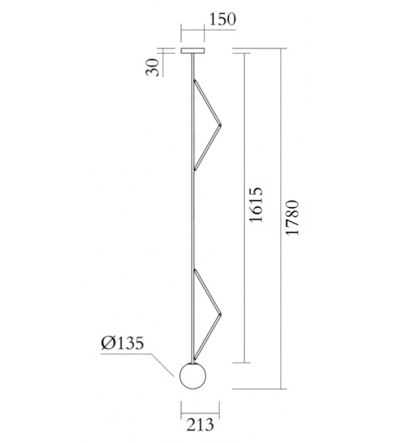 Side Triangle Atelier Areti Lampada a Sospensione