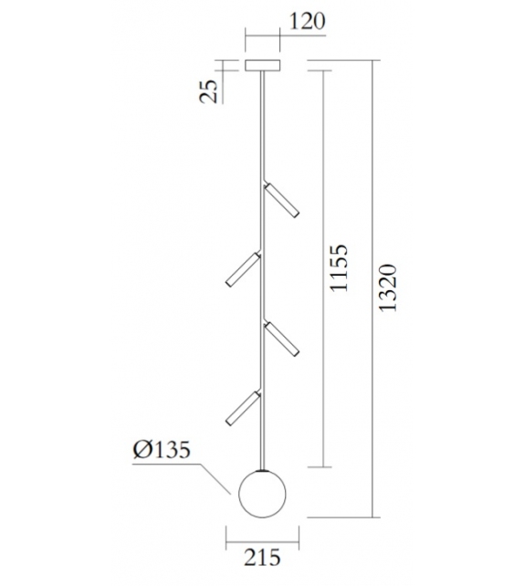 Arrow Atelier Areti Lampada a Sospensione