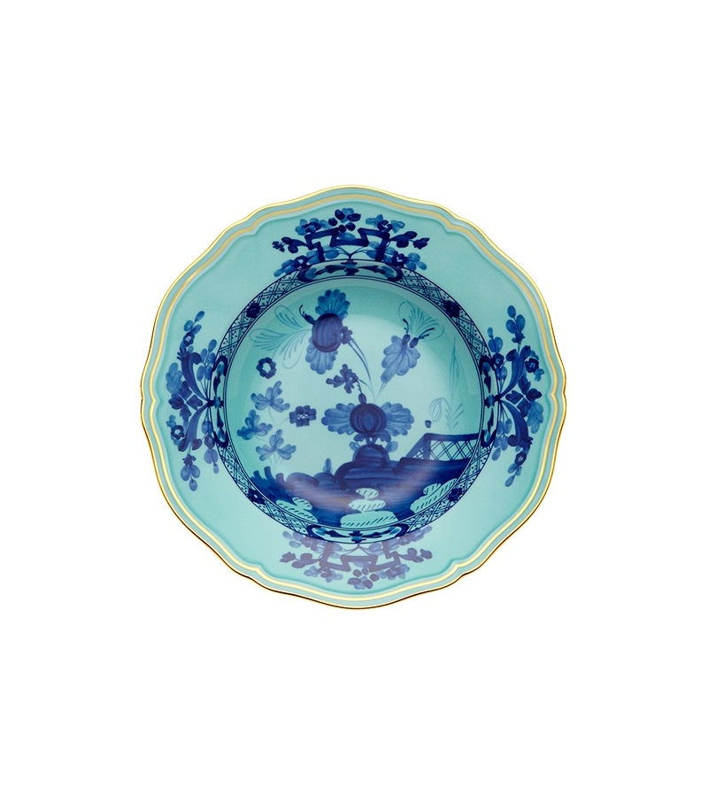 Piatto Fondo Oriente Italiano Iris Ginori 1735 Teller