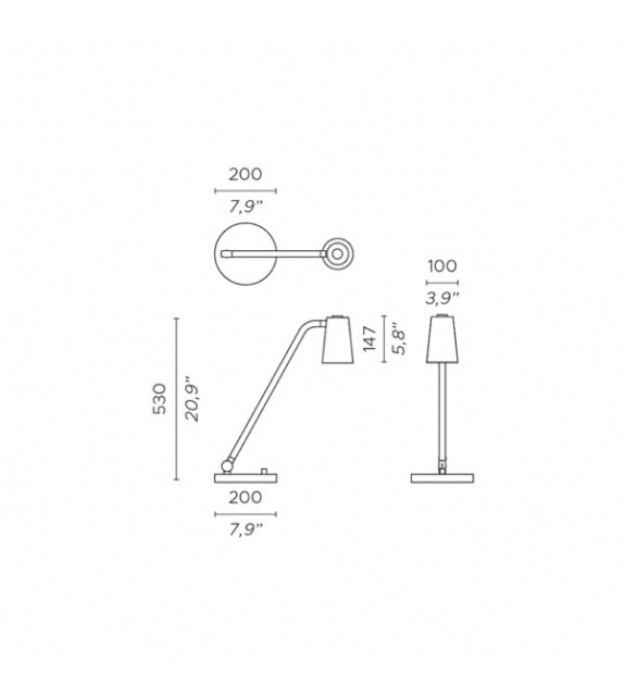 Up Contardi Lampe de Table