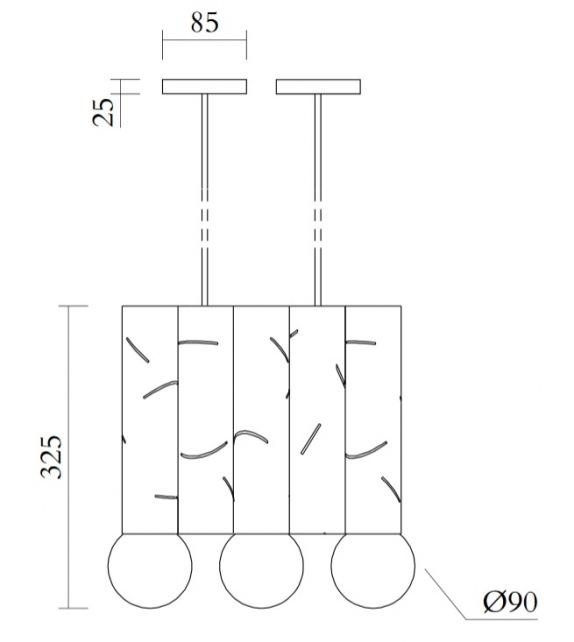 Birch Atelier Areti Lampada a Sospensione