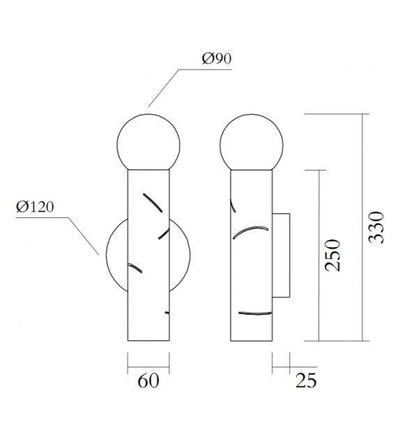 Birch Atelier Areti Lámpara de Pared