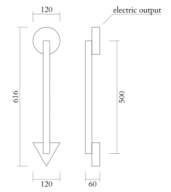 Tube Circle Triangle Atelier Areti Lampada da Parete