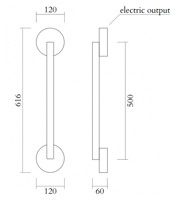 Tube Circle Triangle Atelier Areti Lampada da Parete