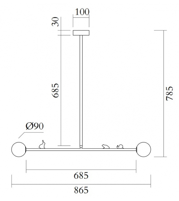Scale Atelier Areti Hängeleuchte