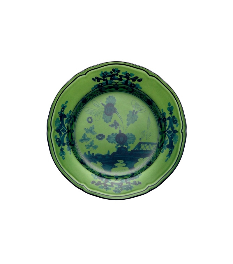 Piatto Pane Oriente Italiano Malachite Ginori 1735 Assiette