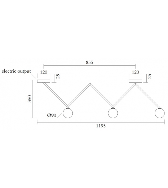 Zigzag Atelier Areti Ceiling Lamp