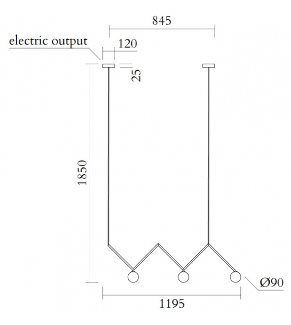 Zigzag Atelier Areti Pendelleuchte