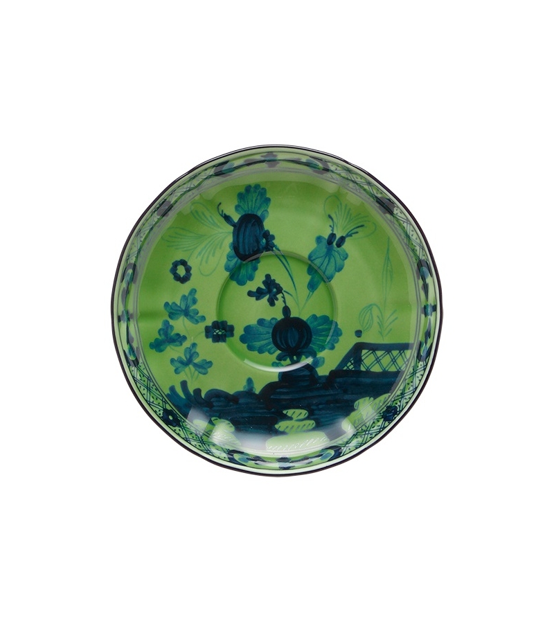 Piatto Caffè Oriente Italiano Malachite Ginori 1735