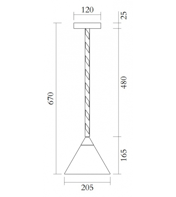 Linetype Cone Atelier Areti Lámpara de Suspensión