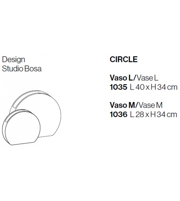 Listo para entregar - Circle Bosa Jarrón