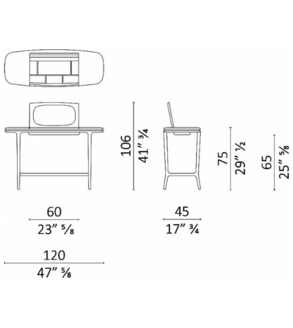 Ready for shipping - Dorotea Ceccotti Collezioni Dressing Table