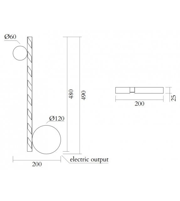 Linetype Atelier Areti Lampada da Parete