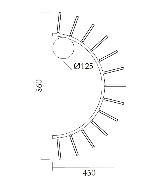 Waves Atelier Areti Lampada da Parete