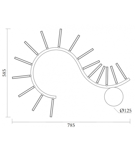 Waves Atelier Areti Wall Lamp