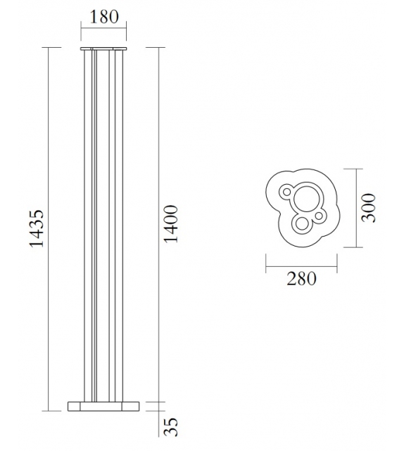 Tubes Atelier Areti Lampadaire
