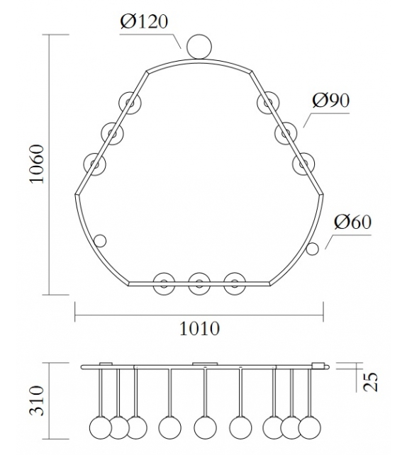 Standing Globes Atelier Areti Lampada da Soffitto