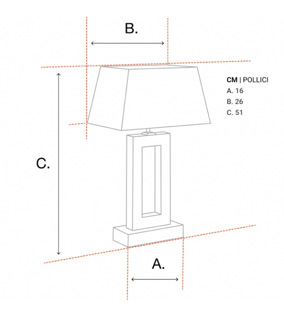 Table Lamp Bridgefield Eichholtz Lampada da Tavolo