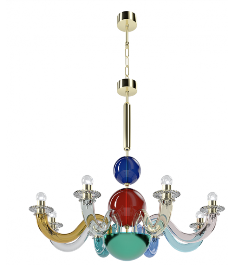 Gio Ponti 8 Venini Pendant Lamp