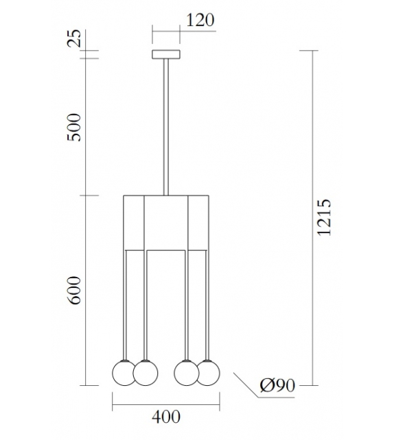 Rain of Globes Atelier Areti Lámpara de Suspensión