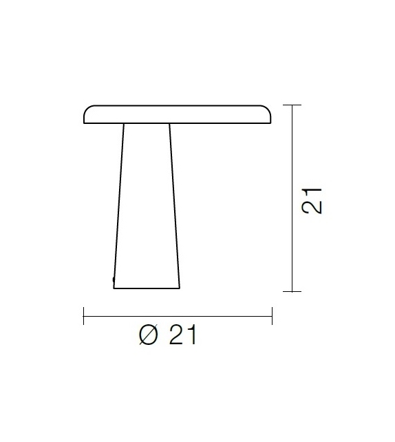 Prêt pour l'expédition - Hoop Martinelli Luce Lampe de Table
