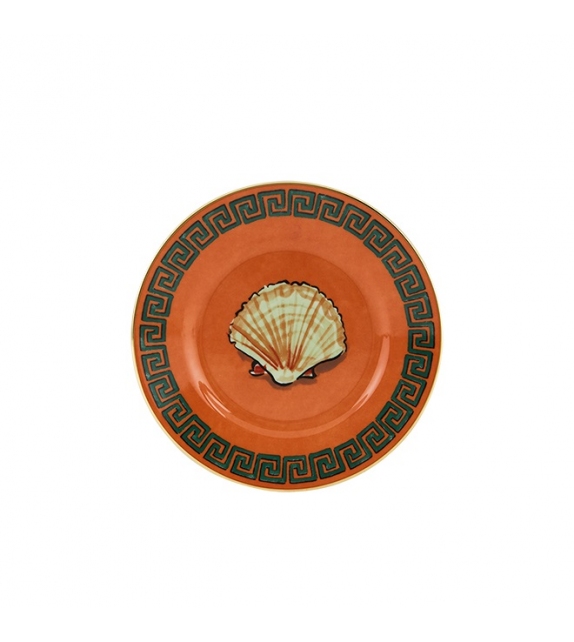Piatto Pane Il Viaggio di Nettuno Rock Orange Ginori 1735