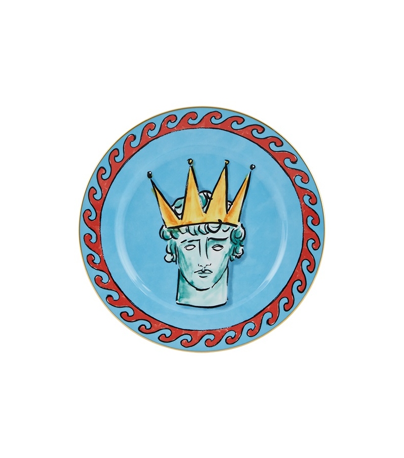 Piatto Il Viaggio di Nettuno Sea Blue Ginori 1735