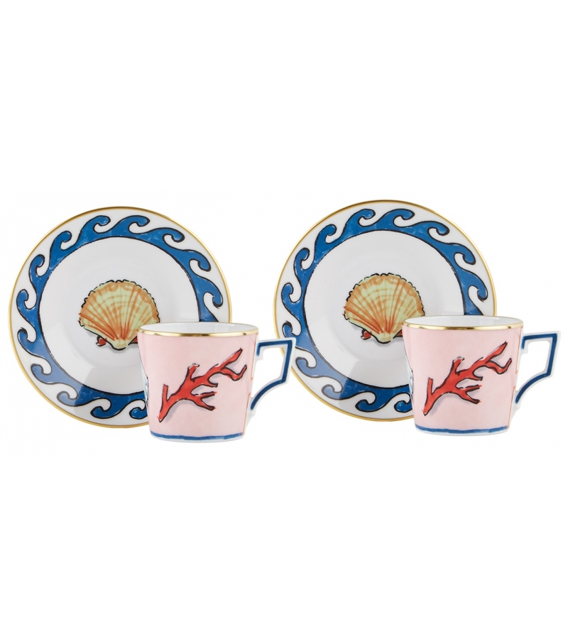 Tazza Caffè con Piattino Il Viaggio di Nettuno Ginori 1735