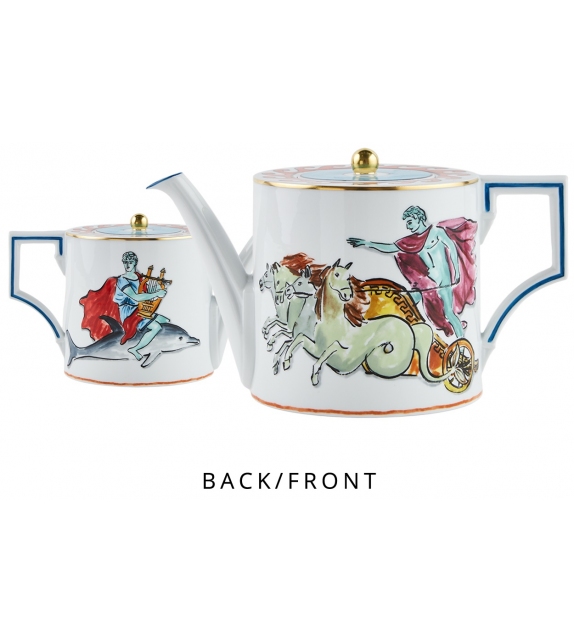 Teiera con Coperchio  Il Viaggio di Nettuno Ginori 1735 Tetera