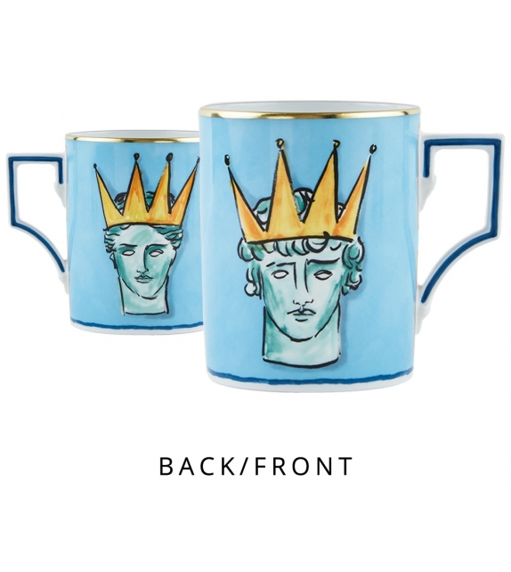 Tazza Il Viaggio di Nettuno Sea Blue Ginori 1735 Tasse