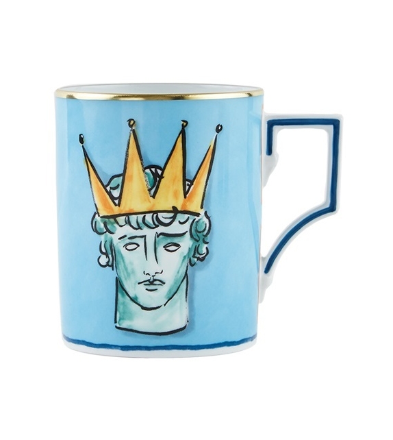 Tazza Il Viaggio di Nettuno Sea Blue Ginori 1735 Mug