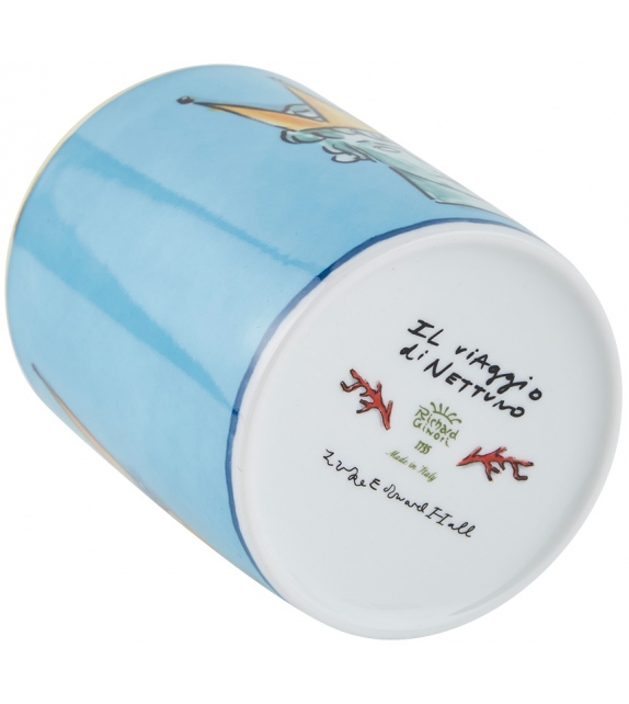 Tazza Il Viaggio di Nettuno Sea Blue Ginori 1735 Mug