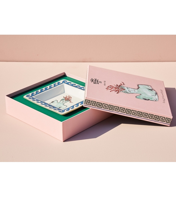 Piatto Svuotatasche Quadrato Piccolo Il Viaggio di Nettuno White Ginori 1735 Empty Pocket Tray