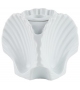 Vaso Portacandela a 3 Conchiglie Il Viaggio di Nettuno White Ginori 1735 Candle Holder