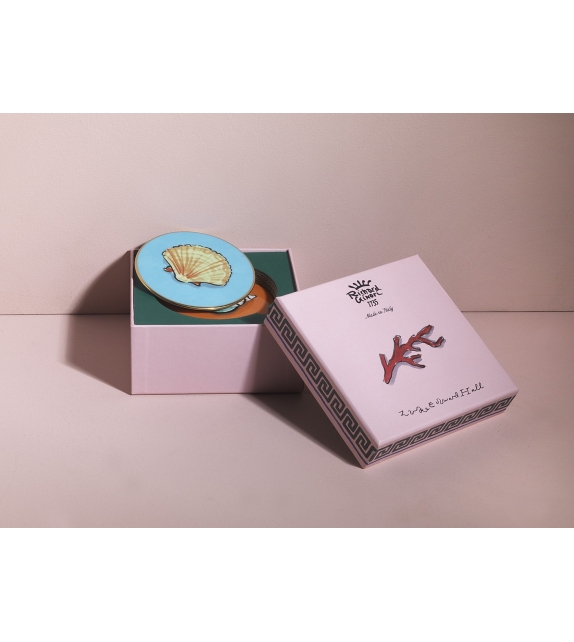 Set di 4 Sottobicchieri Il Viaggio di Nettuno Ginori 1735 Sous-verre