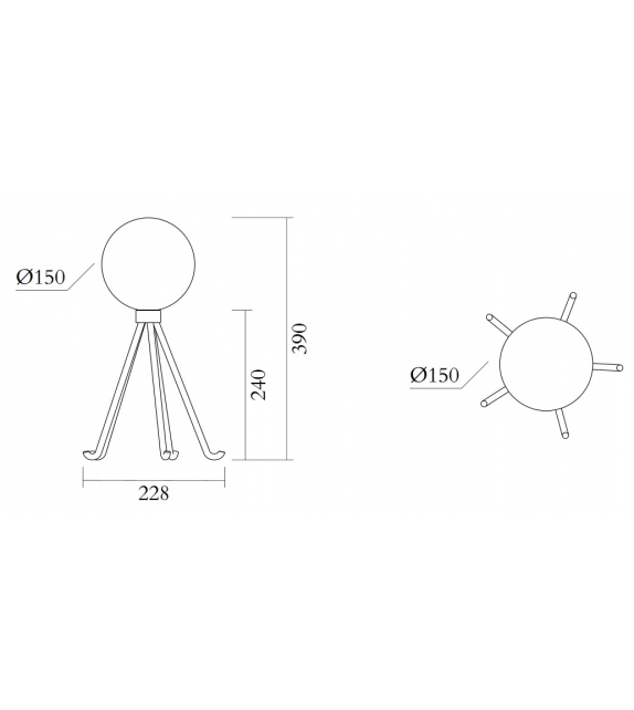 Octopus Atelier Areti Lampe de Table