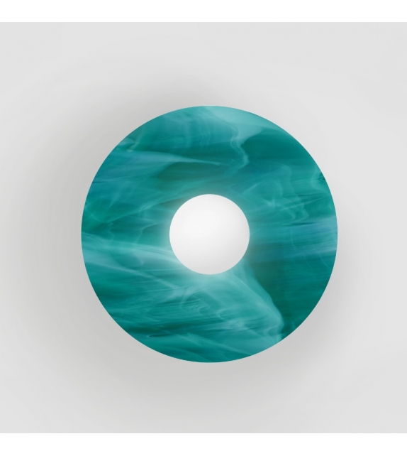 Disc and Sphere Glass Atelier Areti Wandleuchte