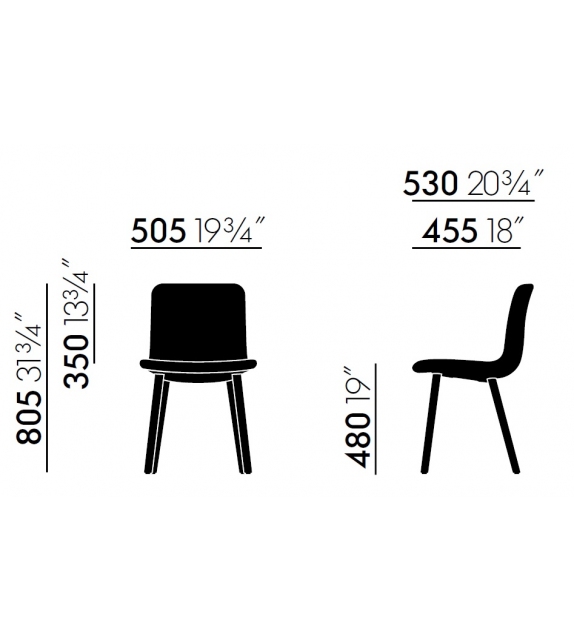 HAL Soft Wood Vitra Stuhl