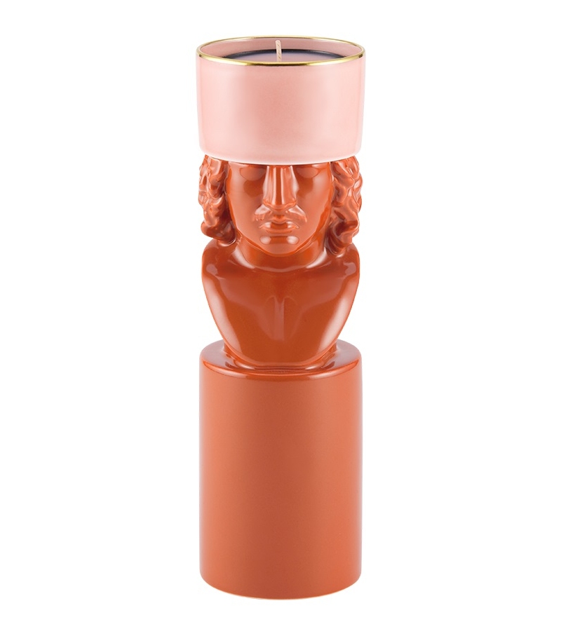 LCDC Il Letterato Red Clay Ginori 1735 Candleholder