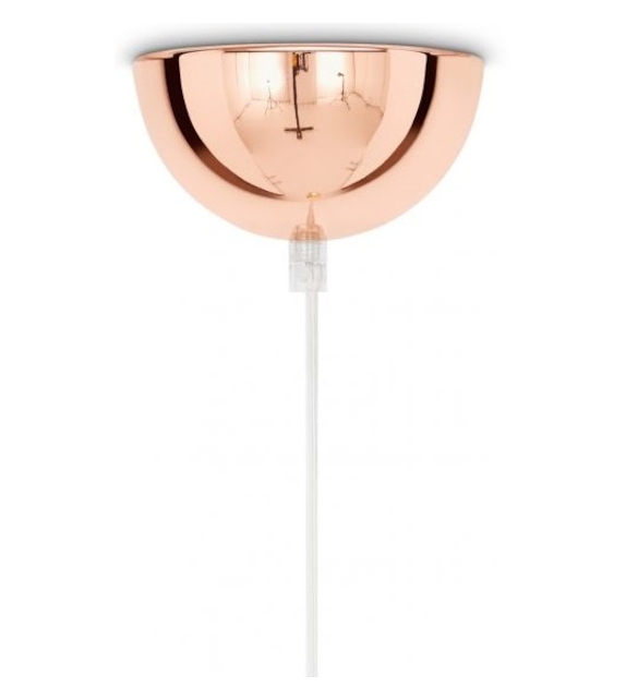 Copper Wide LED Tom Dixon Suspension Lamp