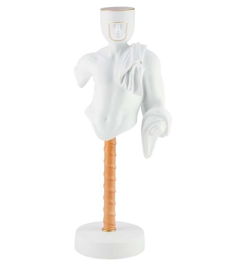 LCDC L'Amante Pure White Ginori 1735 Candleholder Statue