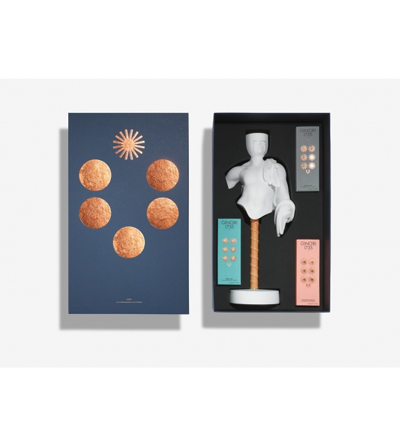 LCDC L'Amante Pure White Ginori 1735 Statua Portacandele