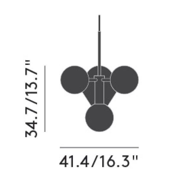 Plane Short Chandelier Tom Dixon Chandelier