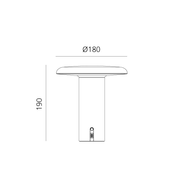 Takku Artemide Lámpara de Mesa