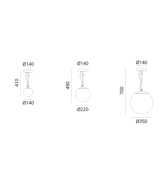 NH Artemide Deckenleuchte
