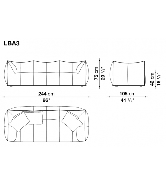 Le Bambole - B&B Italia Granbambola Sofa
