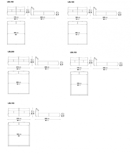 Bamboletto B&B Italia Letto